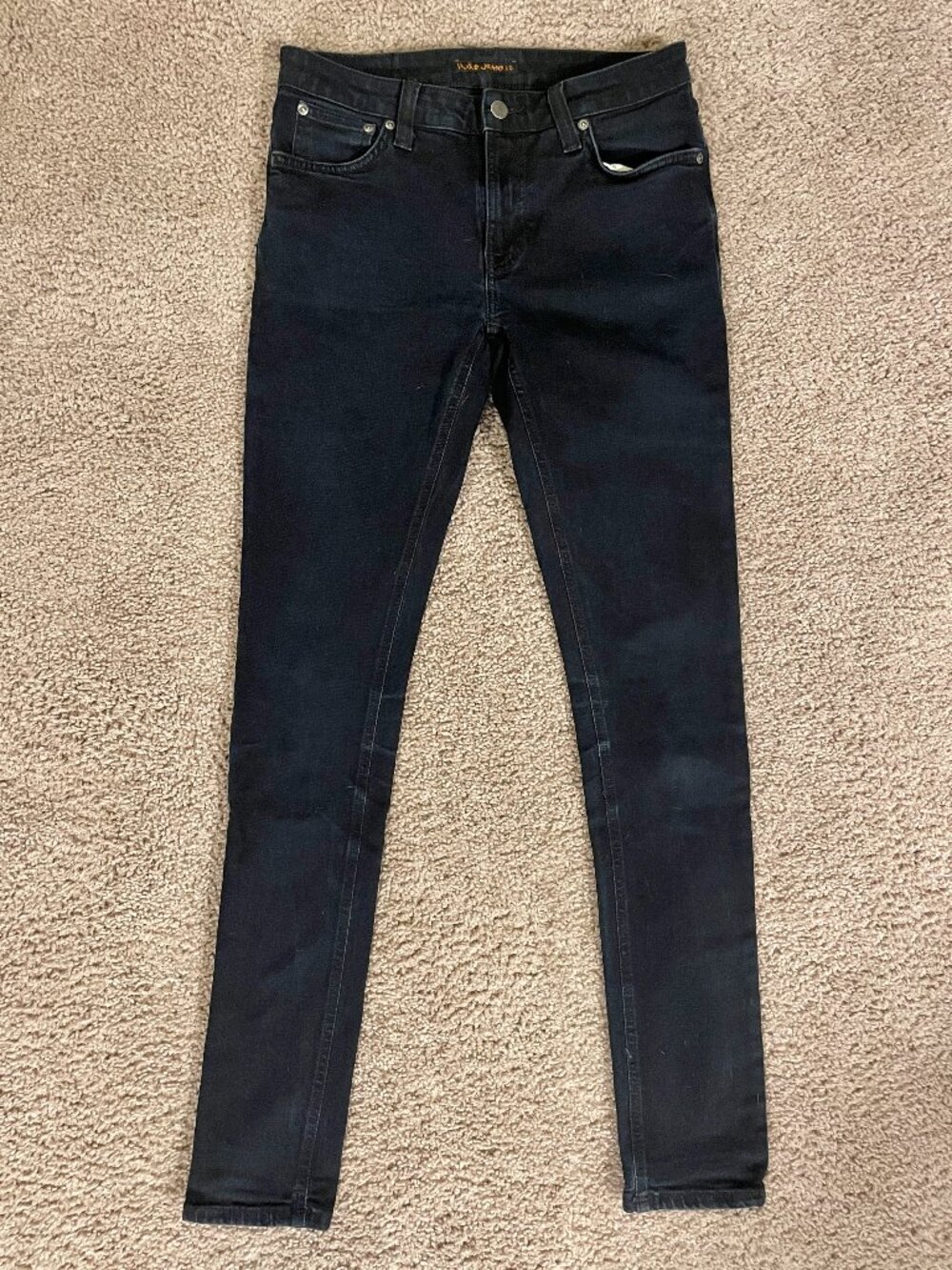 Nudie 30x34 Skinny Lin Jeans (Black)